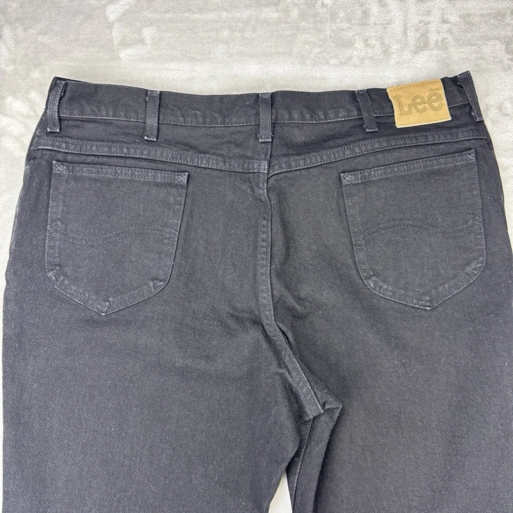Lee Vintage Union Made Black Straight Relaxed Fit‎ Jeans Mens (Actual 38x32) USA